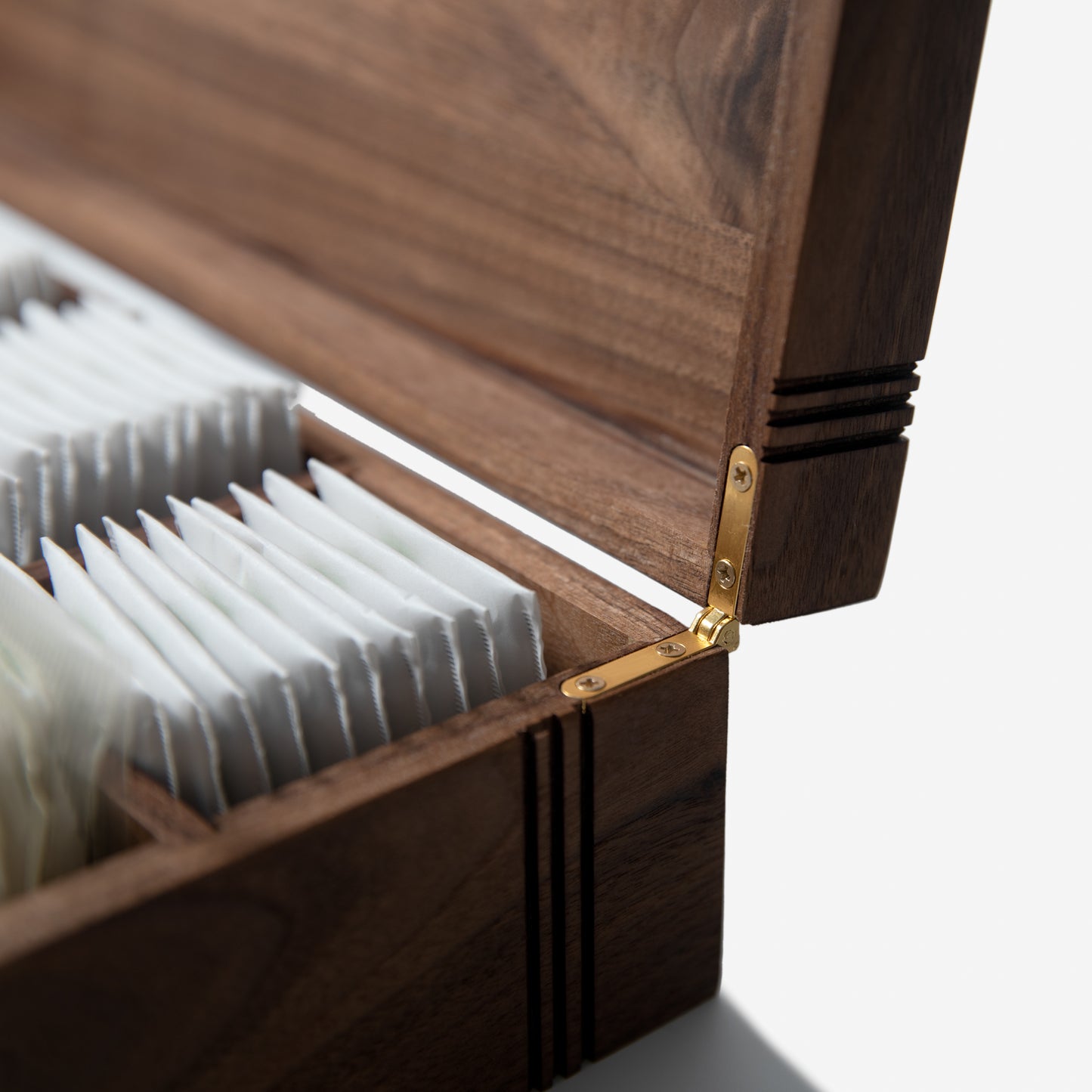 Tea Chest - Black Walnut - 12 Compartments