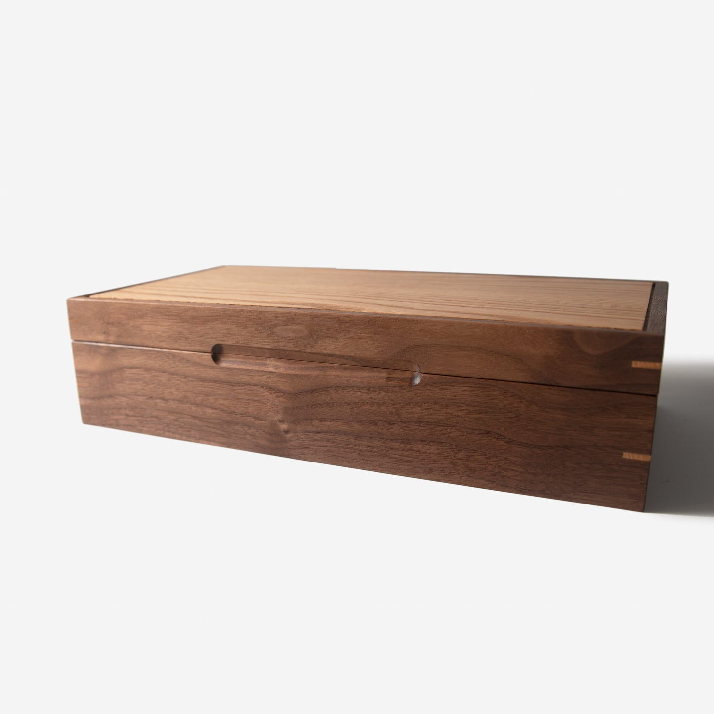 Watch Box - Black Walnut and Oak - 8 Compartments