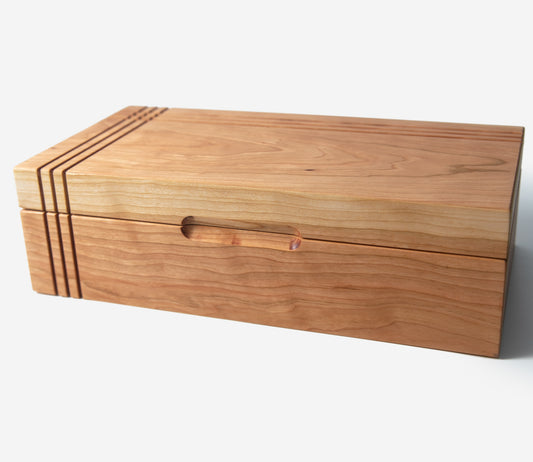 Tea Chest - American Cherry - 8 Compartments