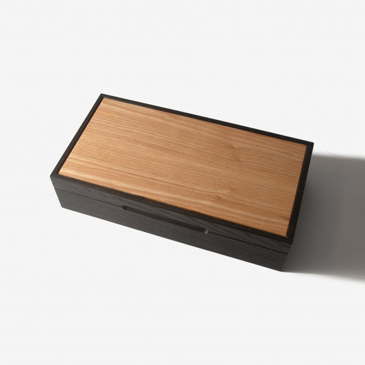 Watch Box - Black Ash and White Ash