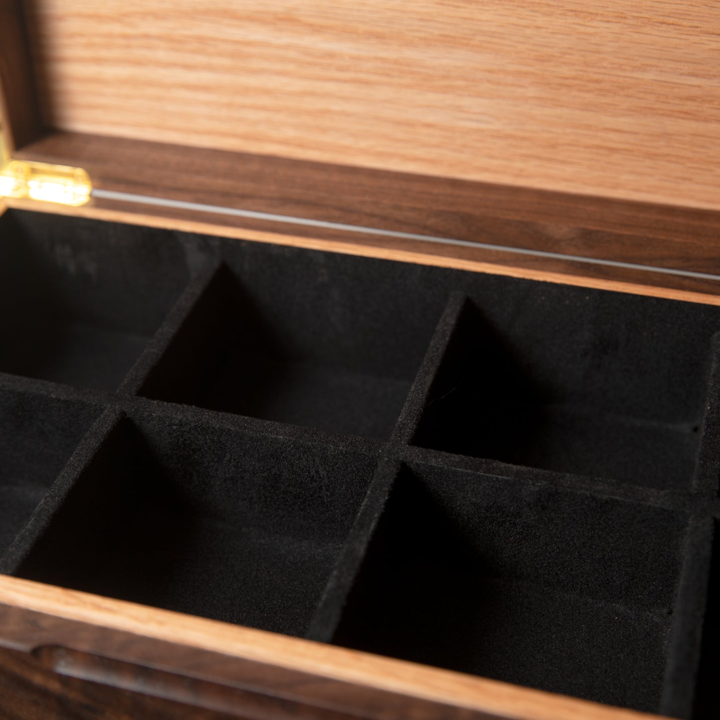 Watch Box with Drawer - Black Walnut and Oak - 12 to 16 Watch Compartments - Personalized Gift