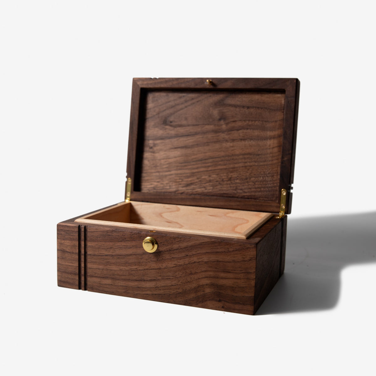 Black Walnut and Maple Keepsake Box, handmade by Red Ridge Woodworking, view 16
