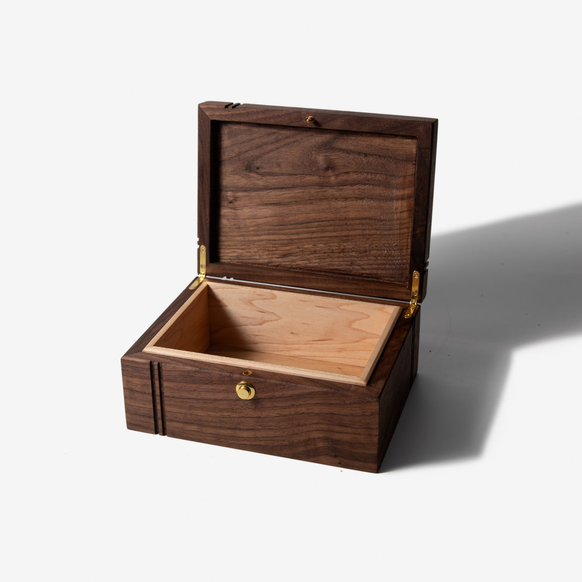 Black Walnut and Maple Keepsake Box, handmade by Red Ridge Woodworking, view 18