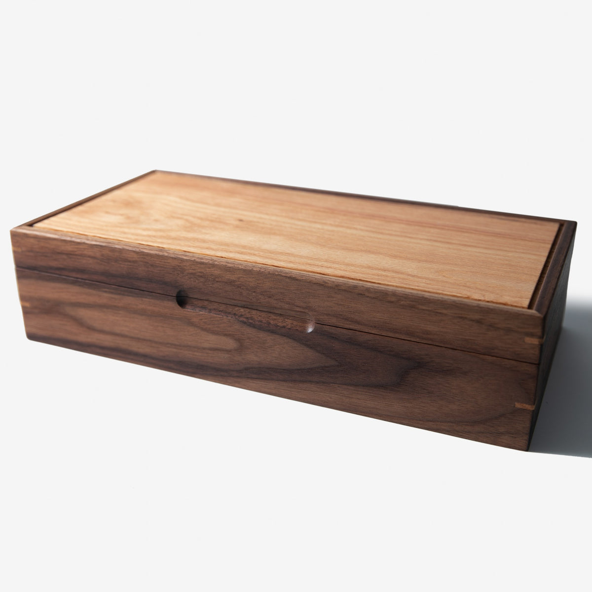 Black Walnut and Oak Watch Box, handmade by Red Ridge Woodworking, view 18