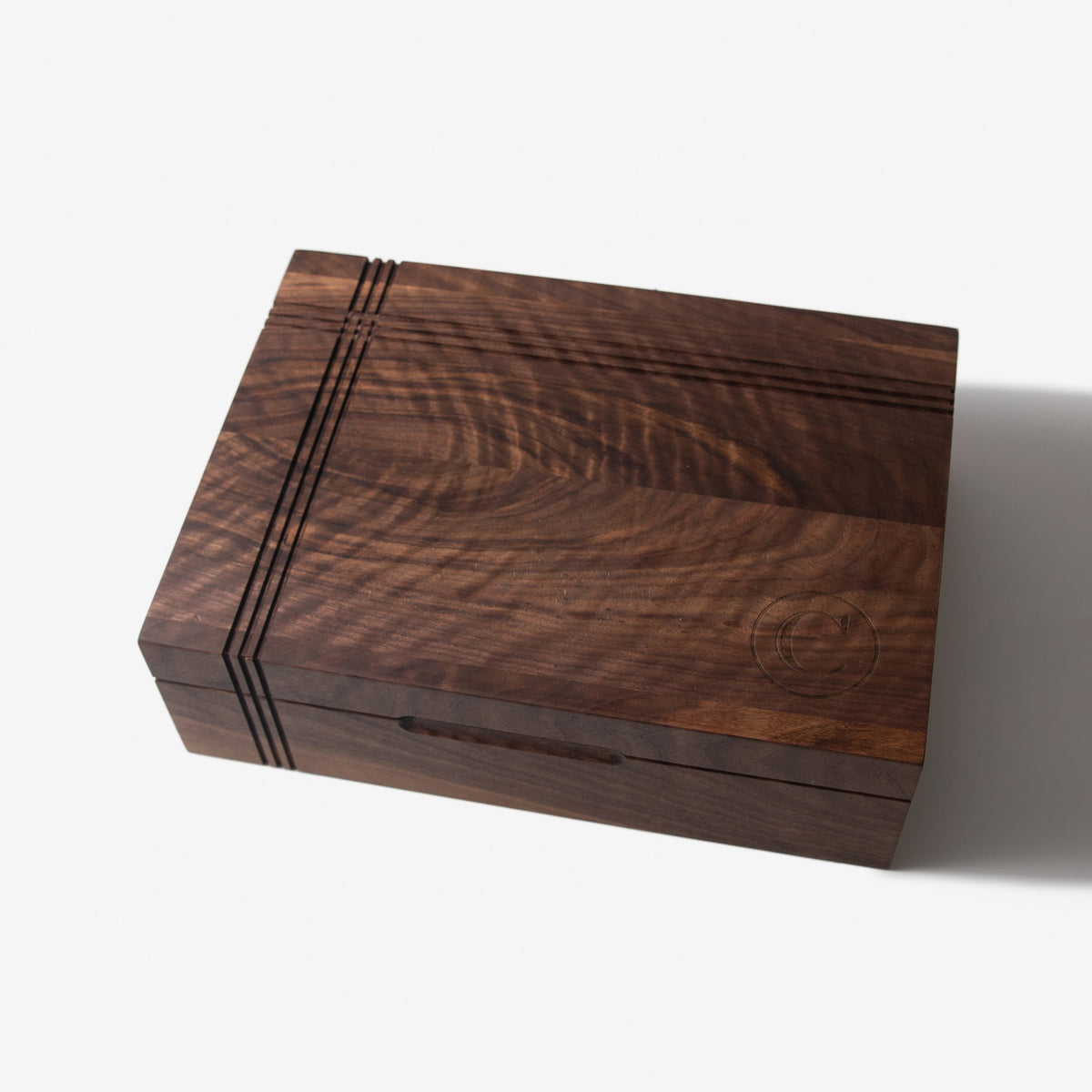 Black Walnut Tea Box, handmade by Red Ridge Woodworking, view 13