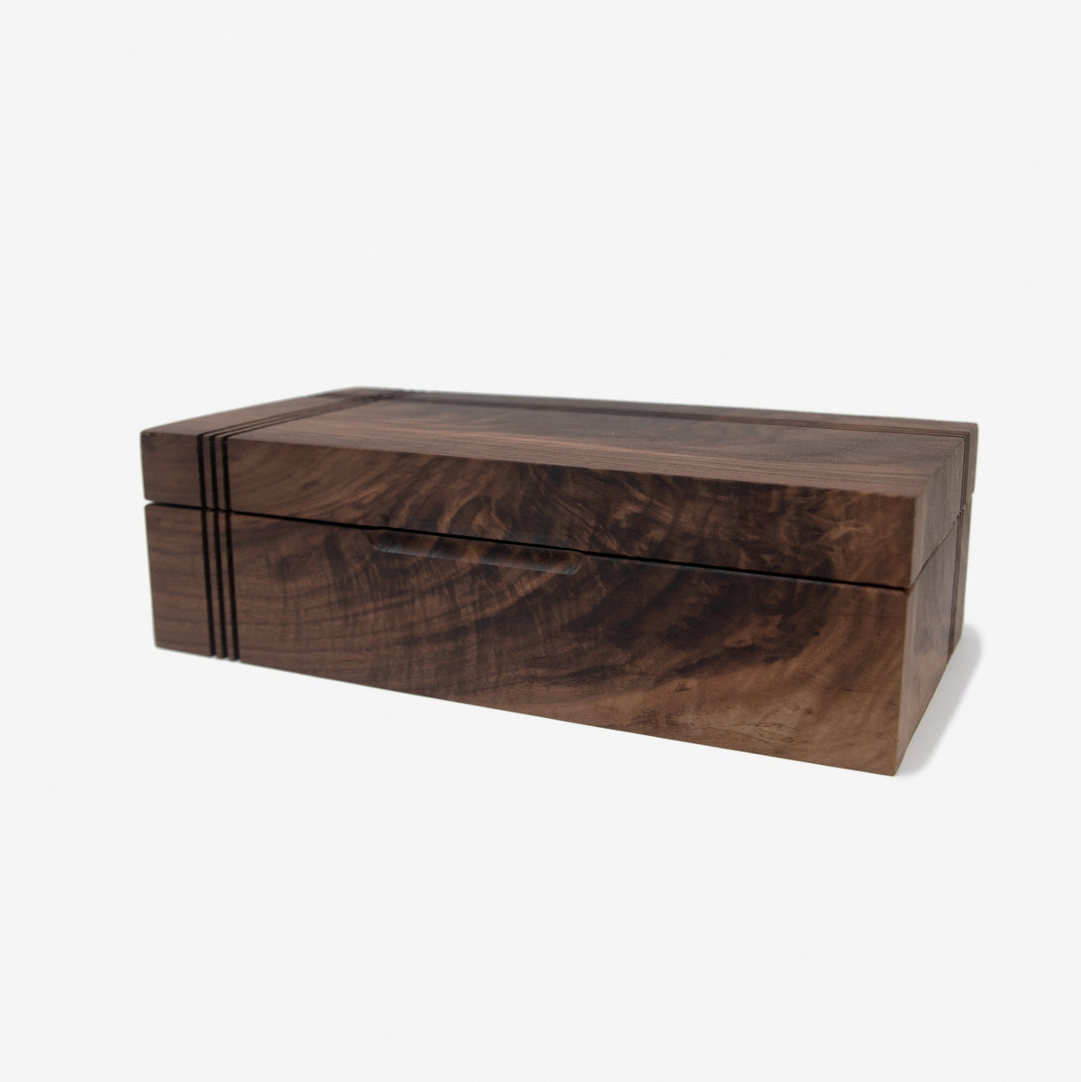 Black Walnut Tea Box, handmade by Red Ridge Woodworking, view 9