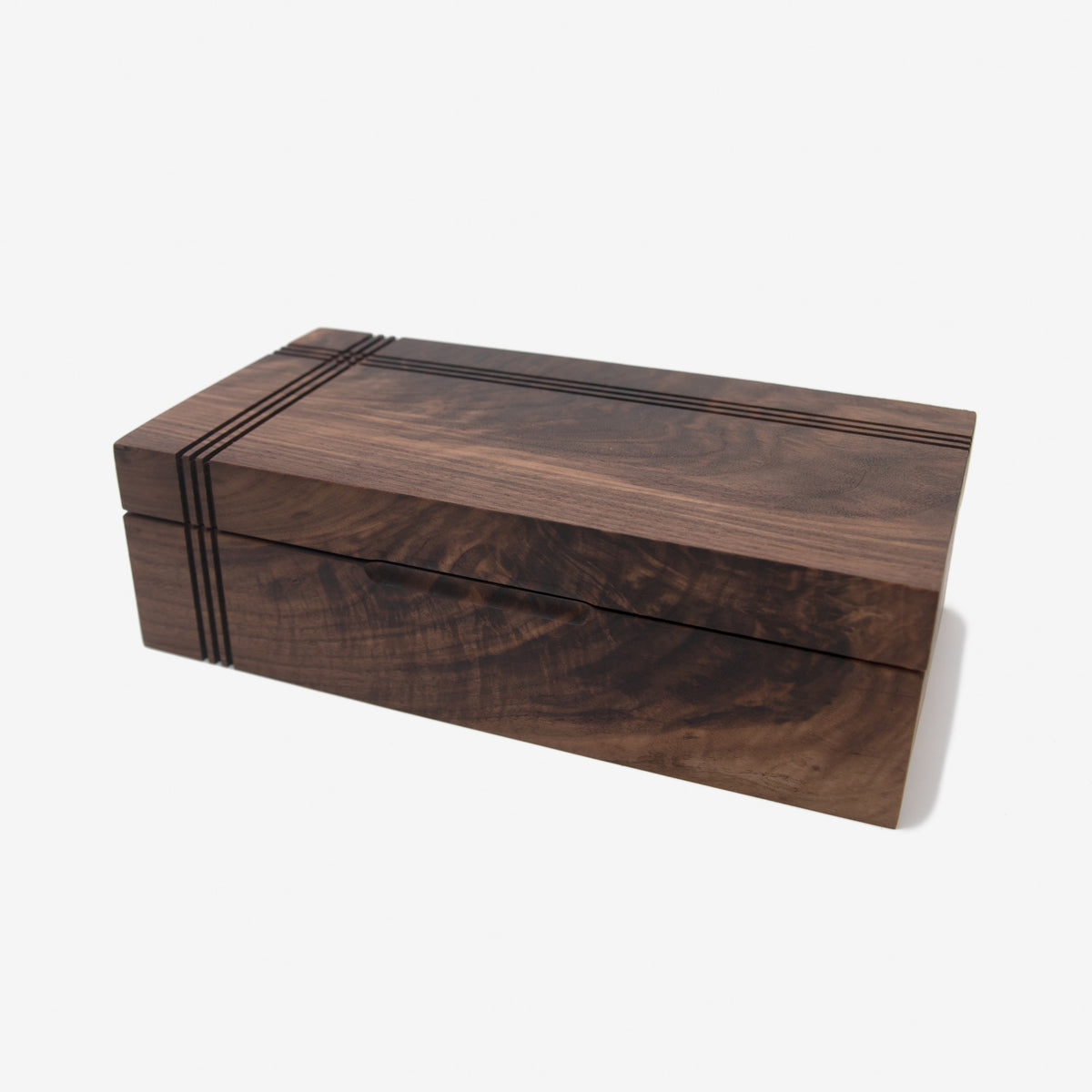 Black Walnut Tea Box, handmade by Red Ridge Woodworking, view 10