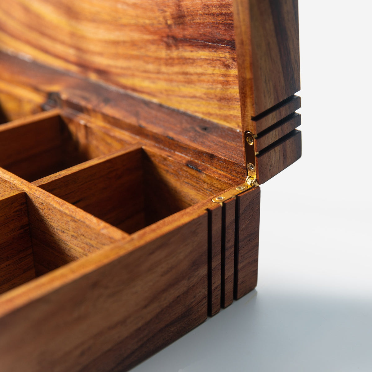 Desert Mesquite Tea Box, handmade by Red Ridge Woodworking, view 8