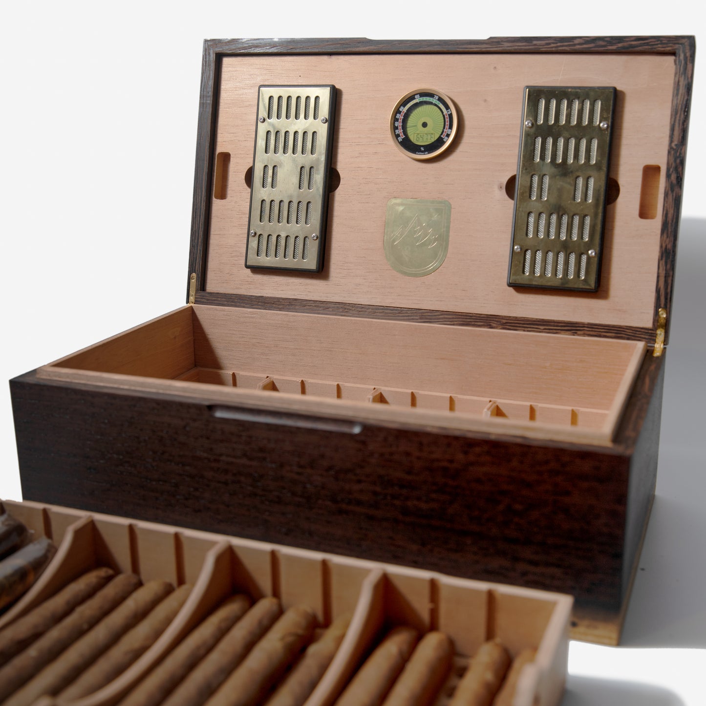 Wenge Humidor with Spanish Cedar Lining | 80 Churchills