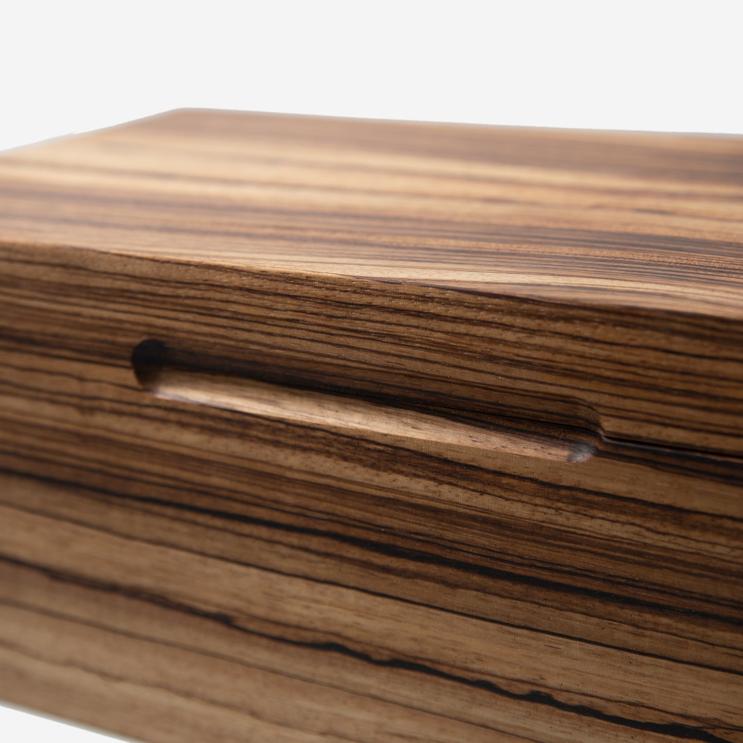 Zebrawood Humidor with Spanish Cedar Lining | 80 Churchills