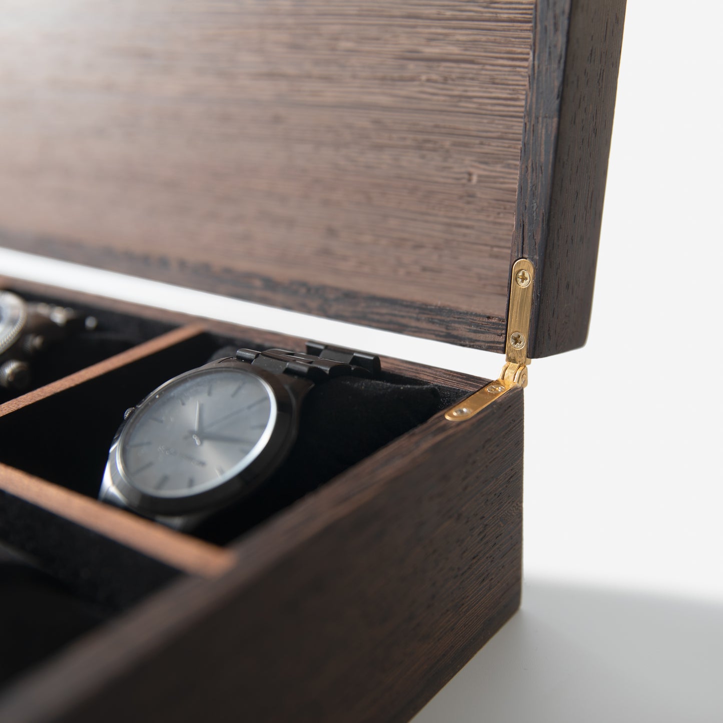 Watch Box - Wenge Hardwood - 8 Watch Compartments
